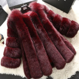 Faux Leather Winter Multi-Color lmitation Fox Fur Coat Women Casual Fashion Warm OutdoorsCoats