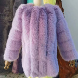 Faux Leather Winter Multi-Color lmitation Fox Fur Coat Women Casual Fashion Warm OutdoorsCoats