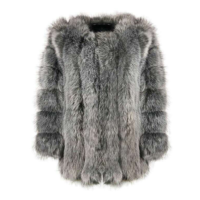 Faux Leather Winter Multi-Color lmitation Fox Fur Coat Women Casual Fashion Warm OutdoorsCoats