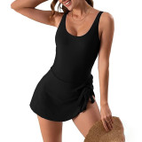 Multi-Color One-Piece Printed Swimsuit Sexy BacklessFashionable All-in-One Swimsuit