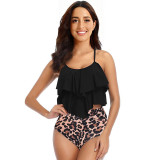 Women's Frilled-Edge Two-Piece Swimsuit Trendy andFashionable Bikini-Style Bandeau Swimsuit