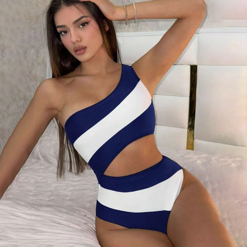 Striped and Multi-Color Fashionable Bikini SwimsuitsSheer and Sexy One-Piece Bikini Swimsuits