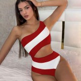 Striped and Multi-Color Fashionable Bikini SwimsuitsSheer and Sexy One-Piece Bikini Swimsuits