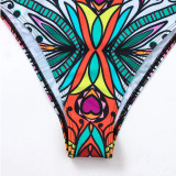 Colorful Printed Beach One-Piece Swimsuit Fashionable Trendy Sleeveless Surf Top Swimsuit