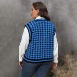 Striped contrast-color patchwork sweater casual and fashionable sweater peacock pattern pullover sweater