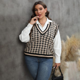 Striped contrast-color patchwork sweater casual and fashionable sweater peacock pattern pullover sweater