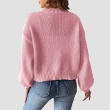 Fall and winter cardigan sweaters casual and fashionable sweaters ribbon and bow patchwork sweaters