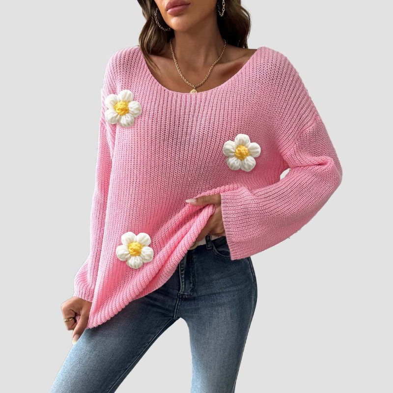 Turtleneck sweater casual and fashionable sweater single-shoulder, frilly sleeve sweater