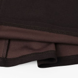 Sexy Low-Waisted Backless Halter Dress with SpandexDrawstrings Slimming Evening Gown Dress