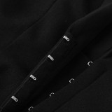 Sexy deep V shaping figure-hugging dress long-sleeved business dress fashionable and high-end dress