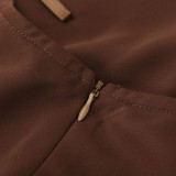 Attitude halter-neck dress backless elegant fishtail long dress high-end evening gown dress