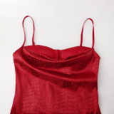 Sexy bandeau halter dress fishtail evening gown dress floor-length elegant and sophisticated dress