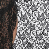 Plus-size women's deep V cover-ups sexy see-through lace halter cover-ups irregular fashionized fitted beach cover-ups