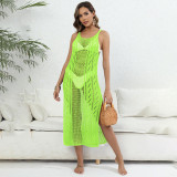 Lady's sexy tank cover-ups open-knit mesh halter cover-ups fashionable beach bikini cover-ups