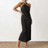 Sexy backless sheer cover-ups leaf patterned frilled bandeau cover-ups fashionable and sexy beach resort cover-ups