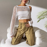 Open-front ultra-short blouse cover-ups multi-color sexy see-through bikini cover-ups fashionable beach vacation cover-ups