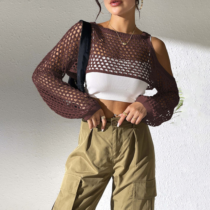 Open-front ultra-short blouse cover-ups multi-color sexy see-through bikini cover-ups fashionable beach vacation cover-ups