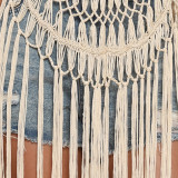 Women's pure hand-knitted cover-ups sheer sexy beach-style cover-ups fringed patchwork halter-neck cover-ups