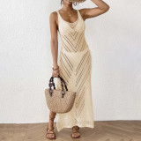 Sexy sheer woven cover-ups backless long-sleeved cover-ups fashionable beach resort bikini cover-ups