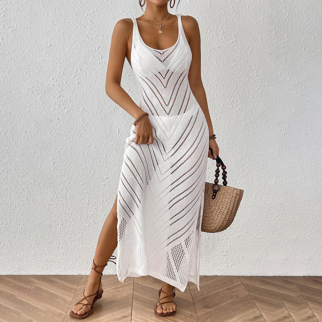 Sexy sheer woven cover-ups backless long-sleeved cover-ups fashionable beach resort bikini cover-ups