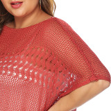 Plus-size sexy see-through cover-ups women's hollow-out bikini cover-ups fashionable beach vacation cover-ups