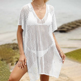Open-weave strap woven cover-ups fashionable multi-color sexy cover-ups fashionable beach vacation cover-ups