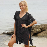 Open-weave strap woven cover-ups fashionable multi-color sexy cover-ups fashionable beach vacation cover-ups