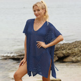 Open-weave strap woven cover-ups fashionable multi-color sexy cover-ups fashionable beach vacation cover-ups