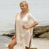 Open-weave strap woven cover-ups fashionable multi-color sexy cover-ups fashionable beach vacation cover-ups