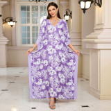 Big size V-neck patterned turtleneck cover-ups multi-color loose mid-layer knitted cover-ups fashionable beach vacation cover-ups