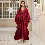 Big size beach woven glamorous cover-ups multi-color long robe-style cover-ups seaside vacation long cover-ups