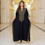 Big size beach print cover-ups multi-color long robe sun protection cover-ups seaside vacation long cover-ups