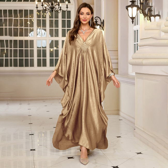 Big size beach woven glamorous cover-ups multi-color long robe-style cover-ups seaside vacation long cover-ups