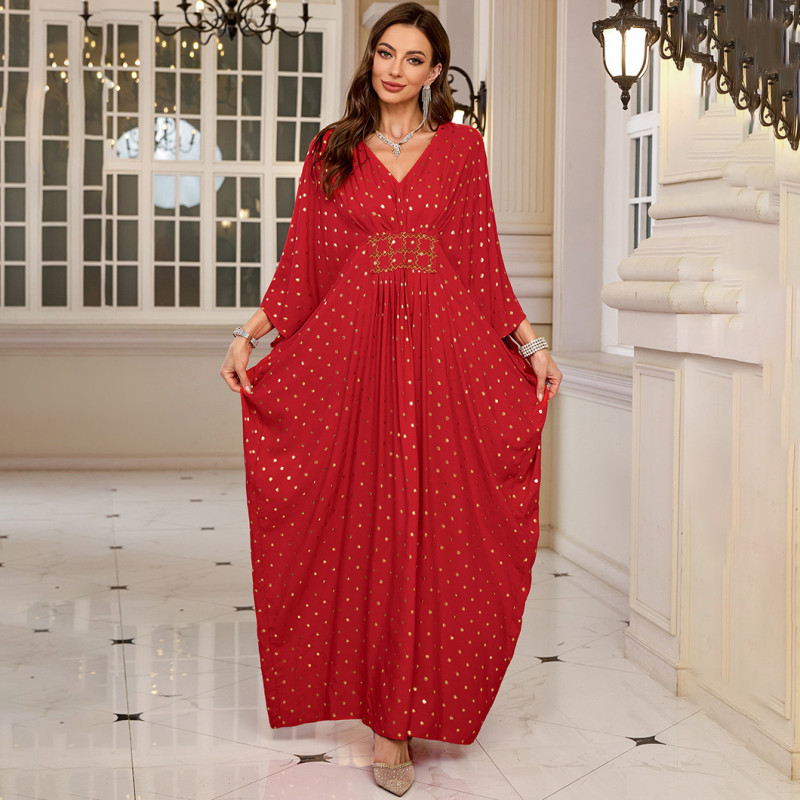 Fashionable loose-fitting beach cover-ups multi-color printed beach cover-ups vacation robe-style dress cover-ups