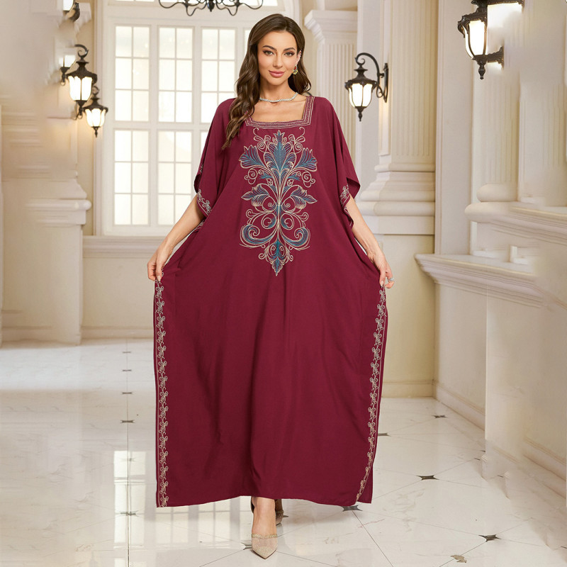 Fashionable beach and seaside turtleneck cover-ups cotton-polyester tailored printed turtleneck cover-ups vacation robe dress turtleneck cover-ups