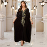 Fashionable loose-fitting beach cover-ups multi-color printed beach cover-ups vacation robe-style dress cover-ups