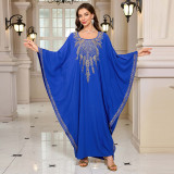 Fashionable loose-fitting beach cover-ups multi-color printed beach cover-ups vacation robe-style dress cover-ups