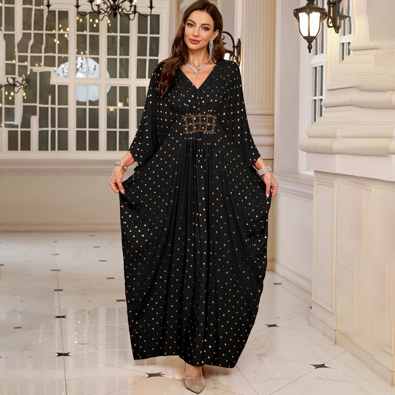 Fashionable loose-fitting beach cover-ups multi-color printed beach cover-ups vacation robe-style dress cover-ups