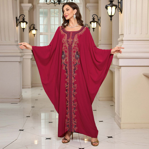 Fashionable loose-fitting beach cover-ups multi-color printed beach cover-ups vacation robe-style dress cover-ups