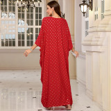 Fashionable loose-fitting beach cover-ups multi-color printed beach cover-ups vacation robe-style dress cover-ups