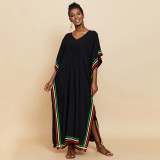 Fashionable loose-fitting beach cover-ups framed padded cover-ups long beach vacation cover-ups