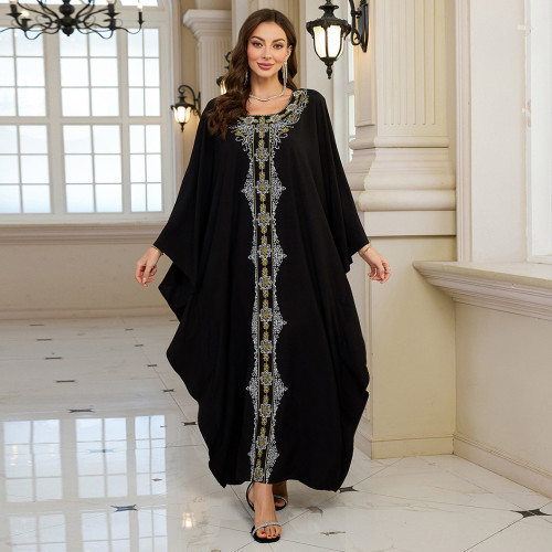 Fashionable loose-fitting beach cover-ups positioning print cover-ups long-style seaside vacation cover-ups