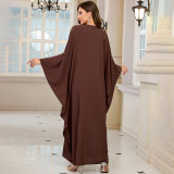 Fashionable loose-fitting beach cover-ups positioning print cover-ups long-style seaside vacation cover-ups