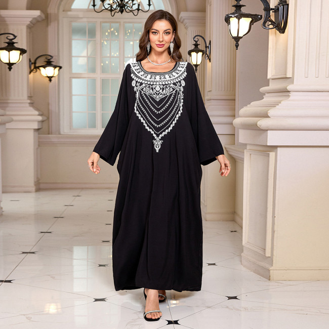 Fashionable loose beach cover-ups sun-protective printed cover-ups long beach vacation cover-ups