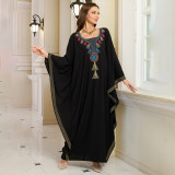 Fashionable loose beach cover-ups sun-protective printed cover-ups long beach vacation cover-ups