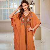 Fashionable loose beach cover-ups sun-protective printed cover-ups long beach vacation cover-ups