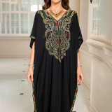 Fashionable loose beach cover-ups sun-protective printed cover-ups long beach vacation cover-ups