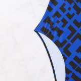 Summer plus-size bikini swimsuits sexy printed swimsuits fashionable beach one-piece swimsuits