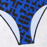 Summer plus-size bikini swimsuits sexy printed swimsuits fashionable beach one-piece swimsuits