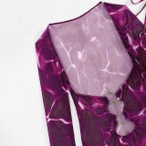 Sexy printed snapback swimsuit fashionable three-piece bikini set summer beach resort swimsuit